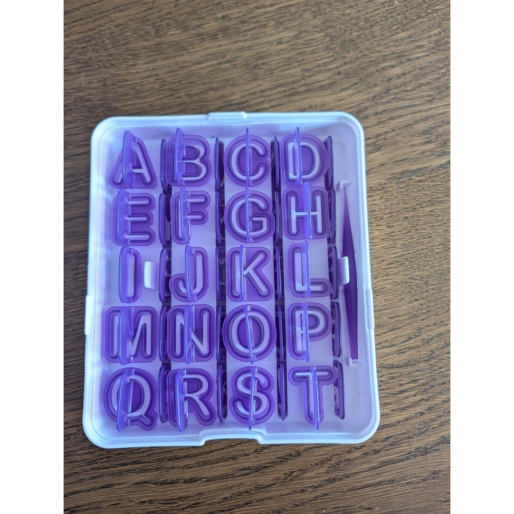 Wilton Cut With Fondant Alphabet/Number Cut-Outs Set (40 Pieces)